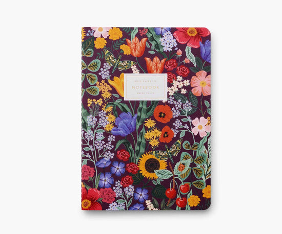 Blossom Stitched Notebook Set